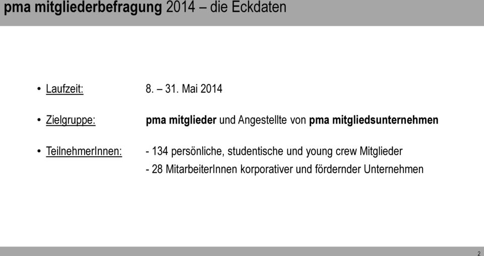 von pma mitgliedsunternehmen - 134 persönliche, studentische und