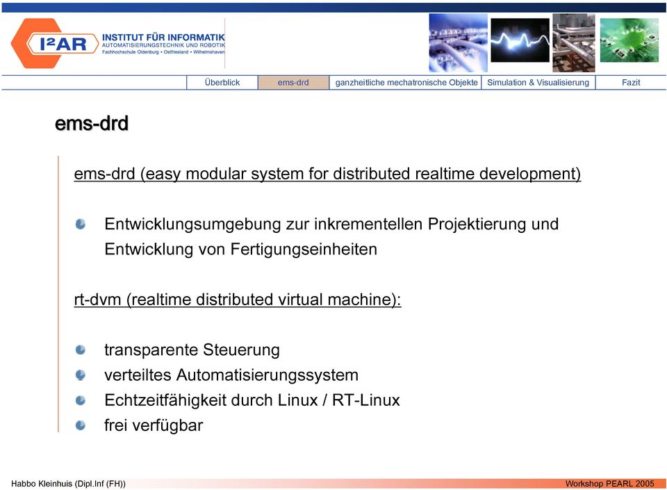 Fertigungseinheiten rt-dvm (realtime distributed virtual machine): transparente