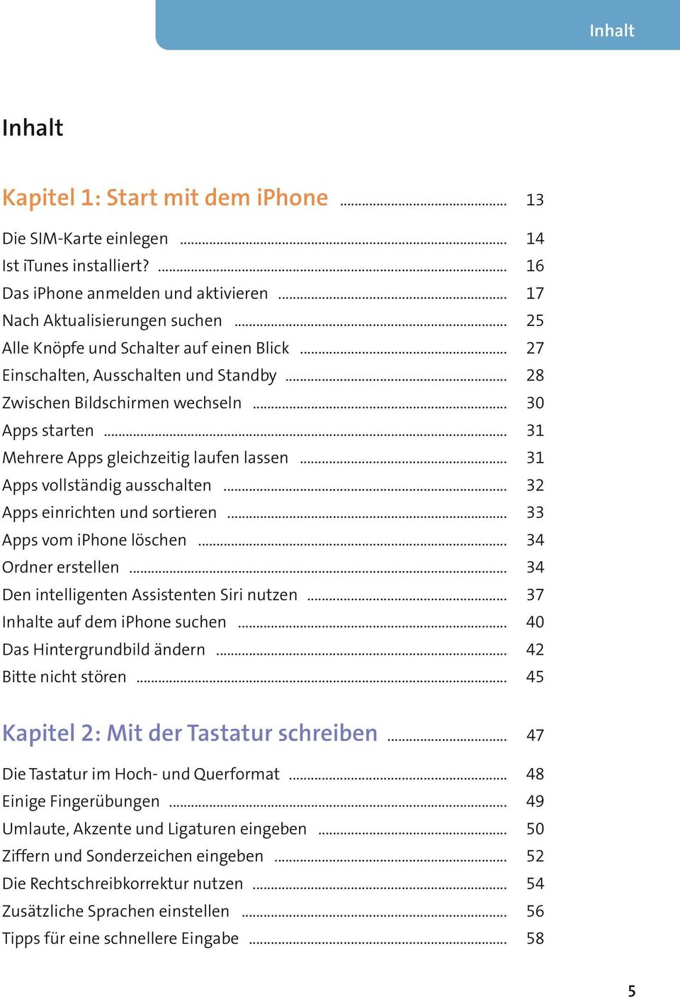 .. 31 Apps vollständig ausschalten... 32 Apps einrichten und sortieren... 33 Apps vom iphone löschen... 34 Ordner erstellen... 34 Den intelligenten Assistenten Siri nutzen.