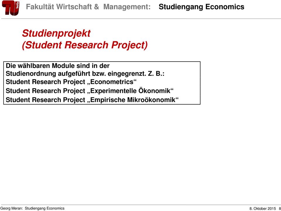 : Student Research Project Econometrics Student Research Project