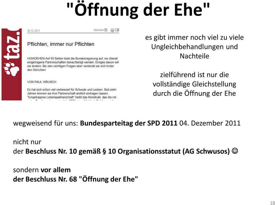 für uns: Bundesparteitag der SPD 2011 04. Dezember 2011 nicht nur der Beschluss Nr.