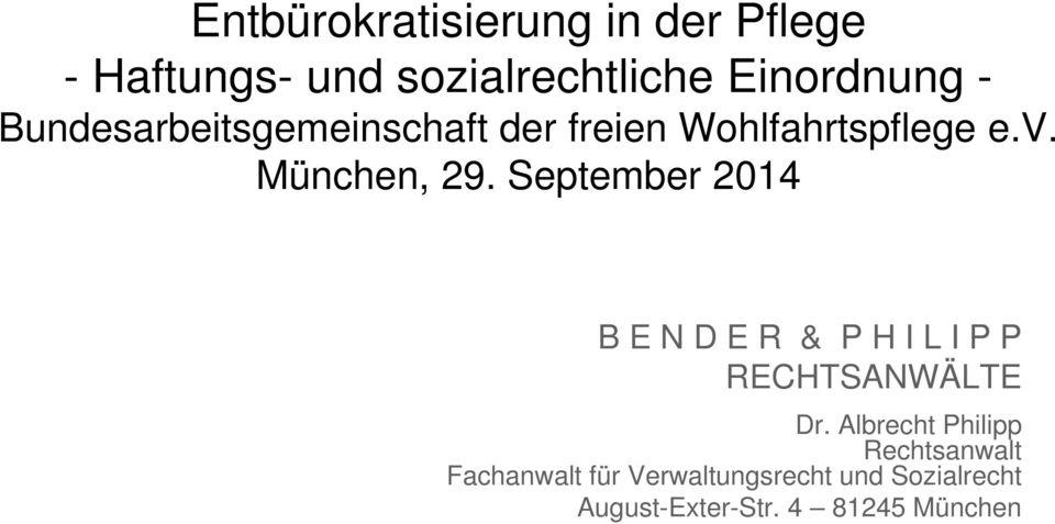 München, 29. September 2014 Dr.