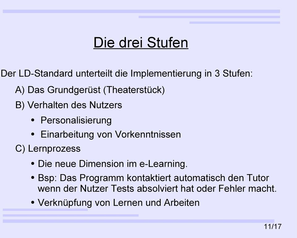Lernprozess Die neue Dimension im e-learning.