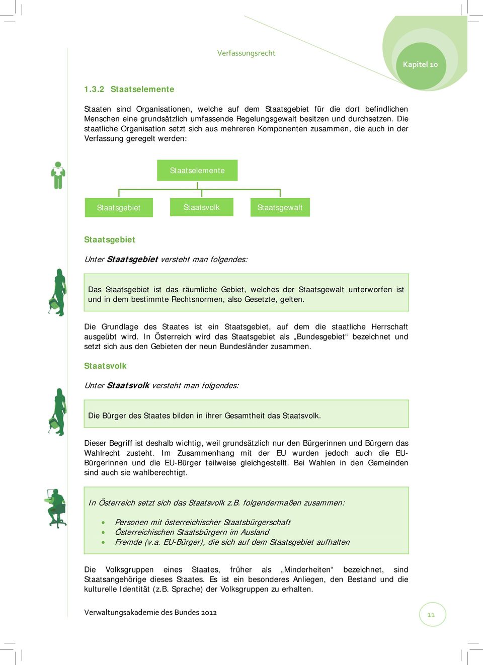 Staatsgebiet versteht man folgendes: Das Staatsgebiet ist das räumliche Gebiet, welches der Staatsgewalt unterworfen ist und in dem bestimmte Rechtsnormen, also Gesetzte, gelten.