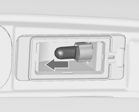Fahrzeugwartung 255 4. Lampenfassung einsetzen und rechtsherum drehen. 5. Die linke Seite der Lampe einsetzen, die Lampe nach links schieben und die rechte Seite einsetzen.