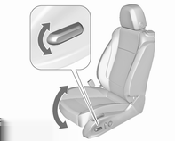 42 Sitze, Rückhaltesysteme Verstellbare Oberschenkelauflage Die Sitze während der Einstellung genau im Auge behalten. Fahrzeuginsassen entsprechend informieren.