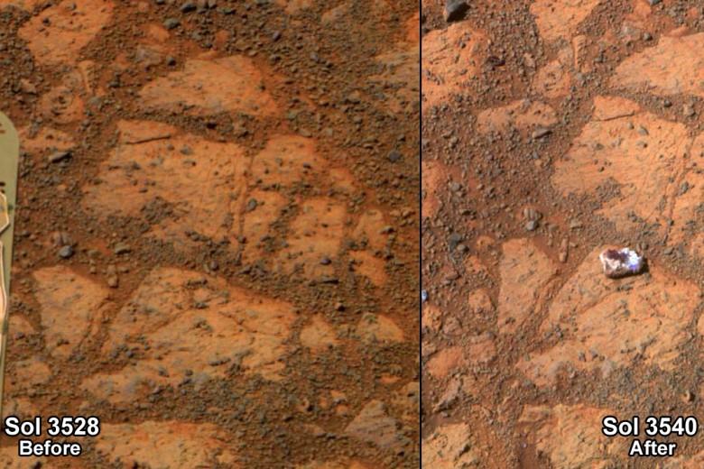 Mars-Rover Curiosity Dieser Stein