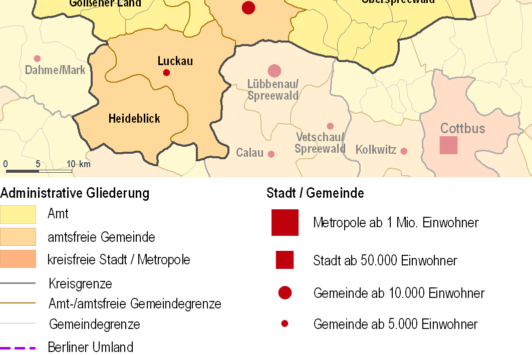 Lage Landschaft Übersicht Topografie Der Landkreis Dahme-Spreewald (LDS) gehört mit einer Fläche von über 2.