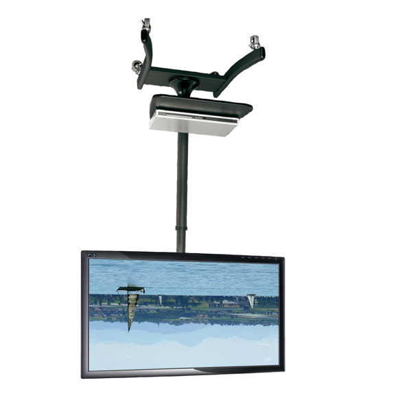 Monitor-Rollwagen RO-60 329,00 Zur Befestigung von Bildschirmen bis 45 cm Höhe/80 cm Breite Für LCD Monitore bis 50 kg Monitor um 15 neigbar Dopplerohrtragsäule Bildschirmdiagonale: 69-152 cm