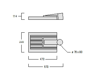 Verpolungsschutz und Ausfallsicherung Eco Step Dim Integrierter Kühlkörper Aufsatzmaß: 76 x 80