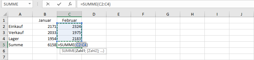 3 Mit Formeln arbeiten Formel-AutoKorrektur Excel erkennt bestimmte Fehler direkt bei der Eingabe einer Formel und bietet in einem Fenster einen Korrekturvorschlag an, beispielsweise bei der Eingabe