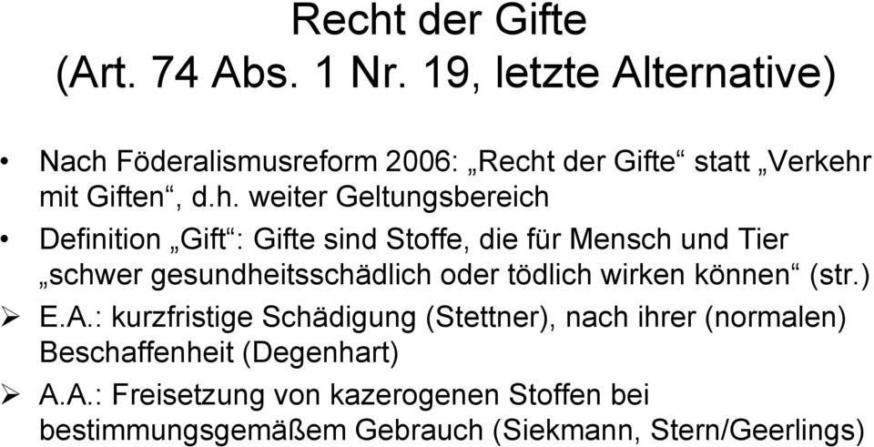 Föderalismusreform 2006: Recht