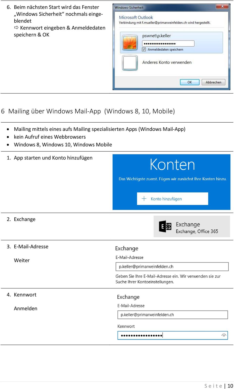 aufs Mailing spezialisierten Apps (Windows Mail-App) kein Aufruf eines Webbrowsers Windows 8, Windows 10,