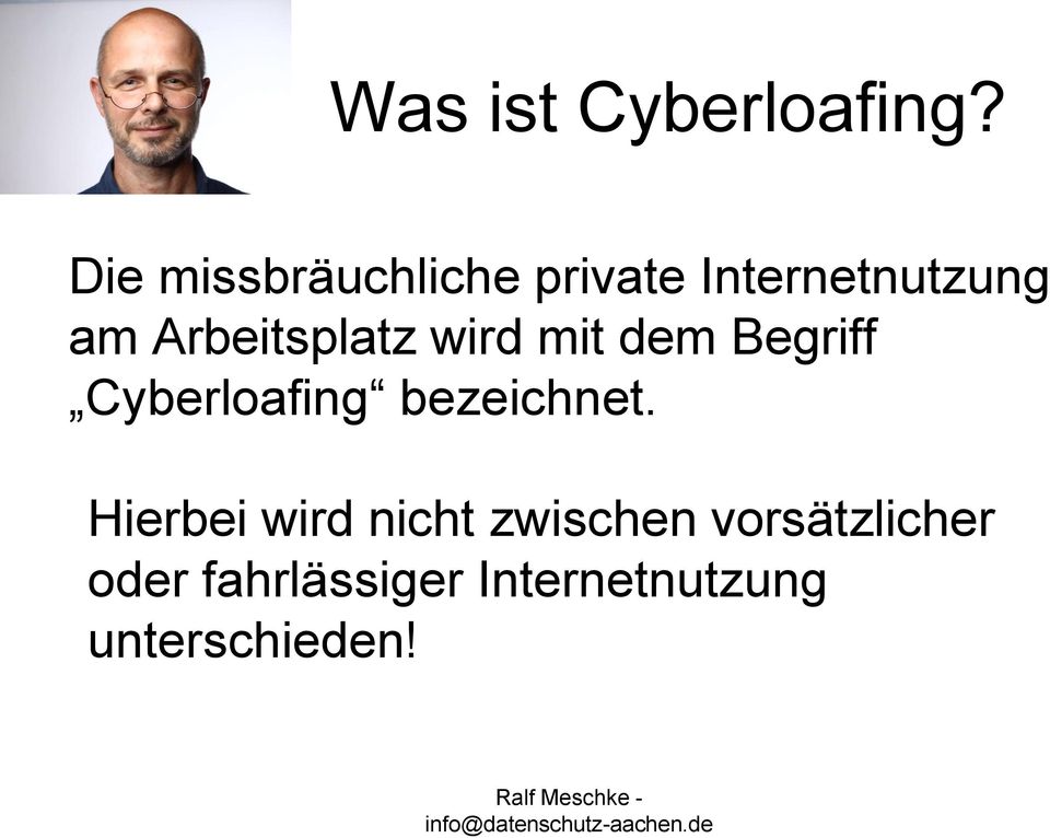 Arbeitsplatz wird mit dem Begriff Cyberloafing