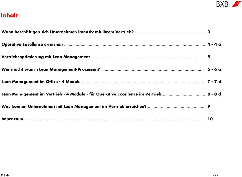 ... 6-6 a Lean Management im Office - 4 Module.