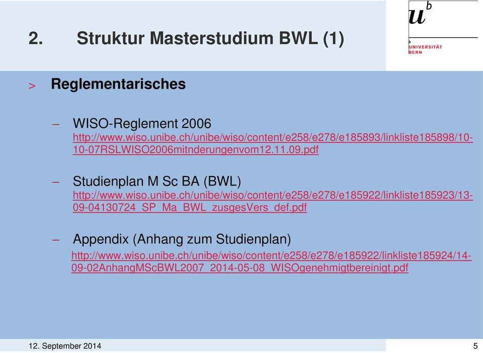 pdf Studienplan M Sc BA (BWL) http://www.wiso.unibe.