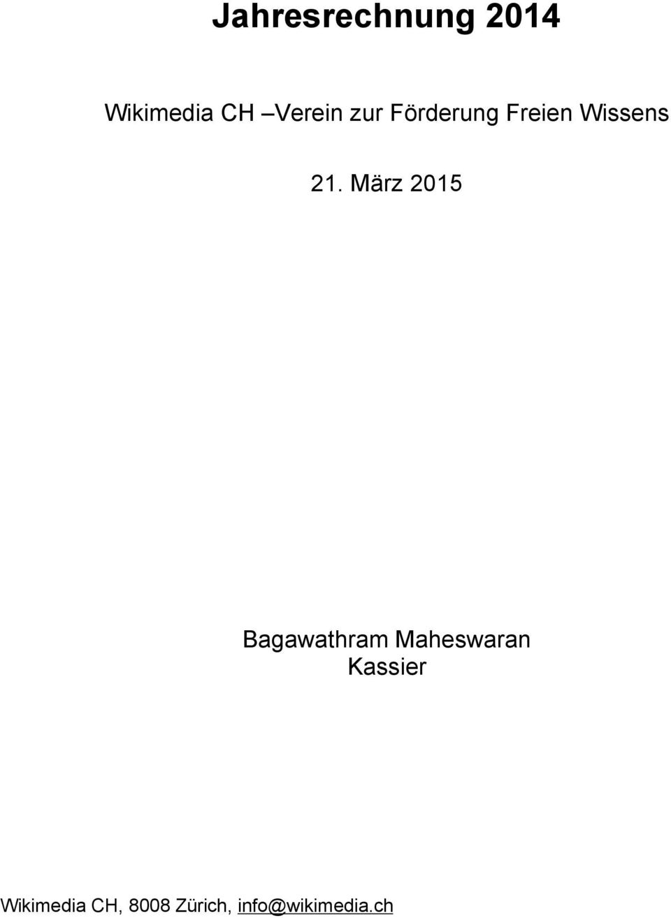 März 2015 Bagawathram Maheswaran