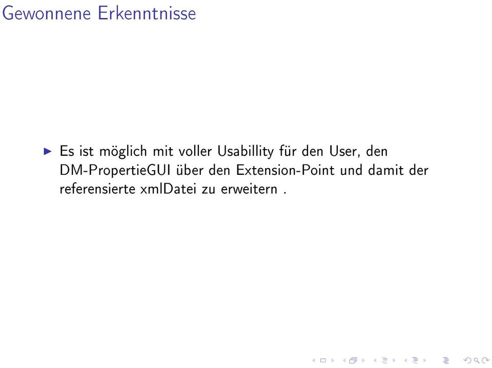 DM-PropertieGUI über den Extension-Point