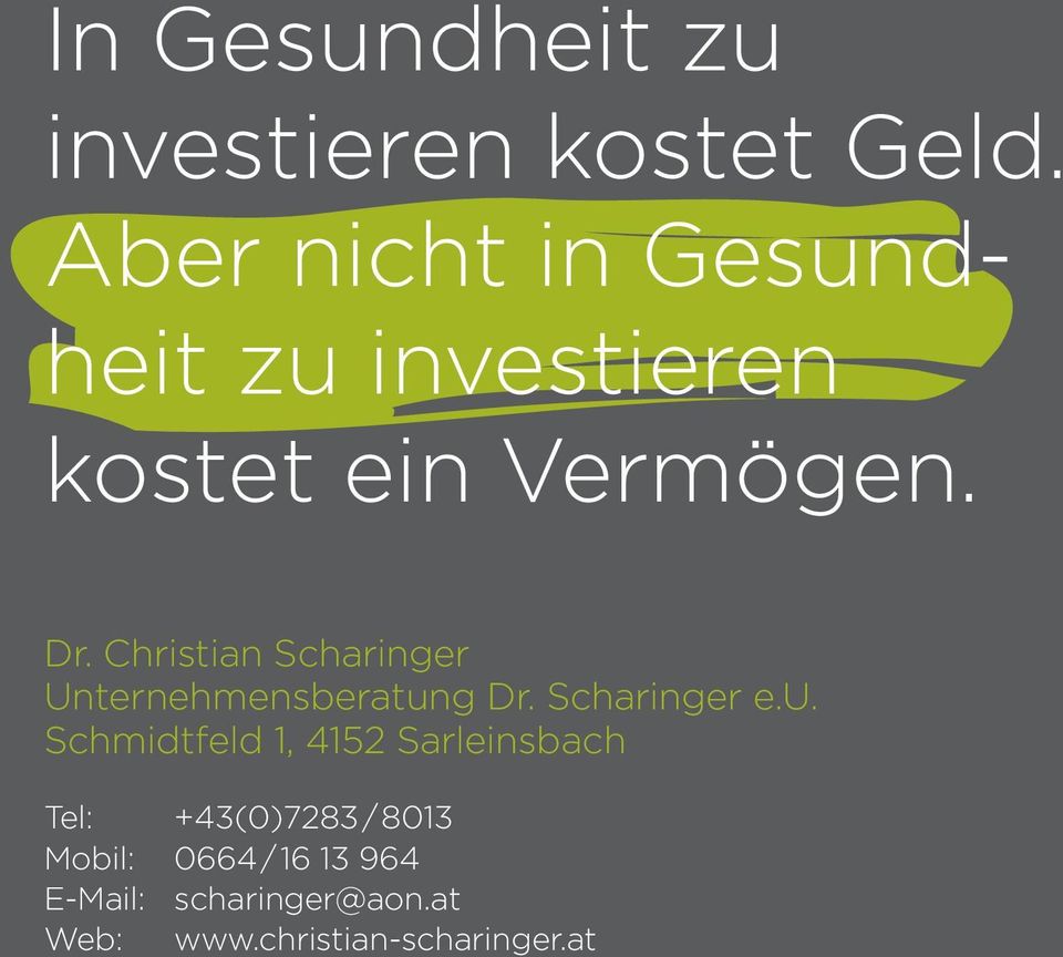 Christian Scharinger Unternehmensberatun