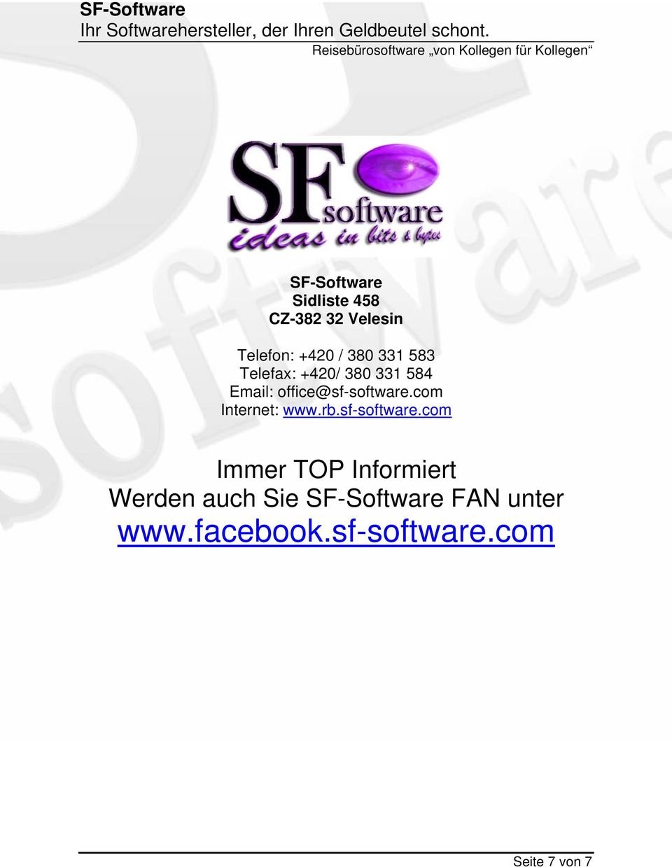 com Internet: www.rb.sf-software.