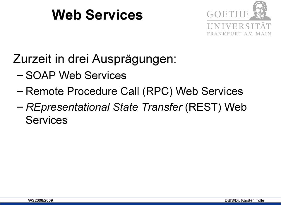 Procedure Call (RPC) Web Services