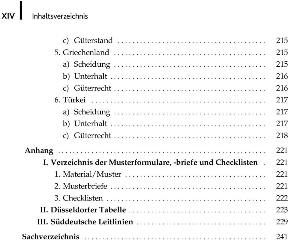 .. 221 I. Verzeichnis der Musterformulare, -briefe und Checklisten. 221 1. Material/Muster... 221 2.