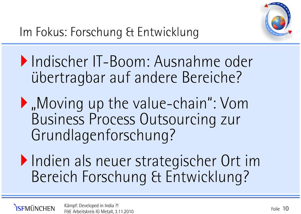 Moving up the value-chain : Vom Business Process Outsourcing zur