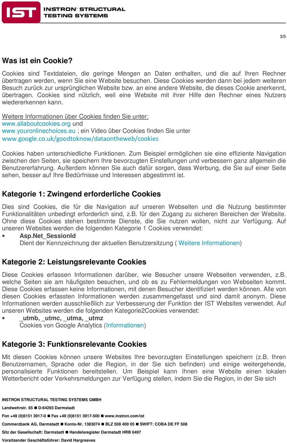 Cookies sind nützlich, weil eine Website mit ihrer Hilfe den Rechner eines Nutzers wiedererkennen kann. Weitere Informationen über Cookies finden Sie unter: www.allaboutcookies.org und www.