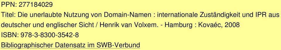 englischer Sicht / Henrik van Volxem.