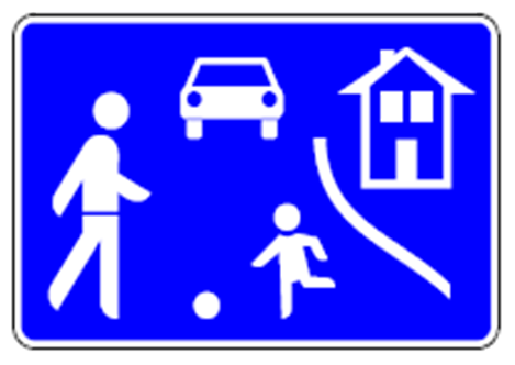 Sonstige Regelungen für Verkehrsflächen Straßenverkehrsordnung - StVO Verwaltungsvorschrift StVO zu den Zeichen 325.1 und 325.2 Verkehrsberuhigter Bereich» (1).