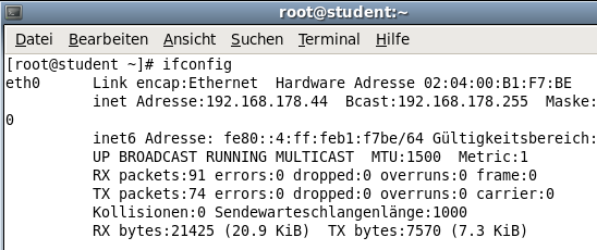 15 Die Sache mit der Firewall IV Dann den Webserver starten (falls es nicht schon vorher erfolgte).