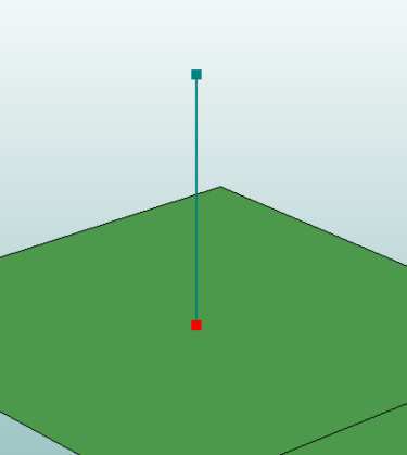 Menüleiste 5.3.2.3 auf Flaeche projizieren Knoten; Modifizieren; auf Flaeche projizieren: Mit diesem Menü kann ein Knoten auf eine Fläche projiziert werden.