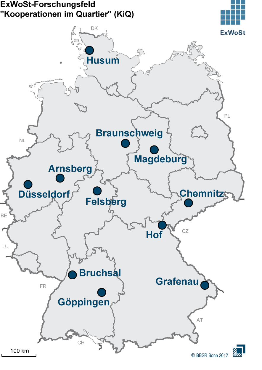 Ausblick: ExWoSt Kooperation im Quartier (KIQ) Die Projekte werden durch gemeinsame Lenkungsgruppen gesteuert Im Rahmen von KIQ wurden zuerst