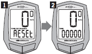 FAHRRADCOMPUTER RESET RESET MODE 1.