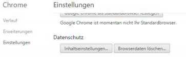 Google Chrome Einstellungen