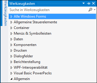 Die Entwicklungsumgebung Visual Studio 2012 3 Unverankerte Fenster wieder andocken Wählen Sie über das Kontextmenü der Titelleiste des Fensters oder über die Pfeilschaltfläche den Eintrag Andocken.