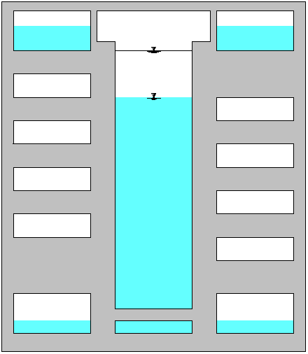 Der Blick auf den Schleusenquerschnitt (siehe Bild 3 und 4) zeigt andererseits, dass kein großer zusätzlicher baulicher Aufwand nötig ist, um die Ober- und Unterbecken einzurichten.
