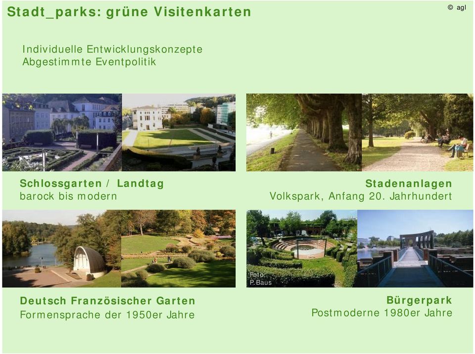Stadenanlagen Volkspark, Anfang 20. Jahrhundert Foto: P.