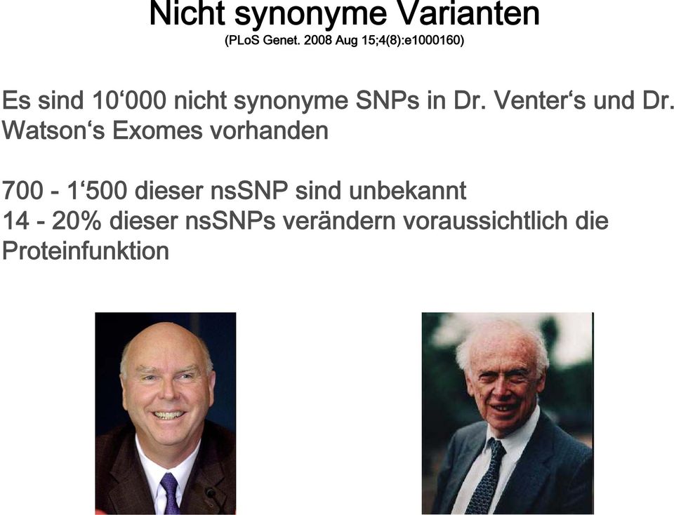 in Dr. Venter s und Dr.