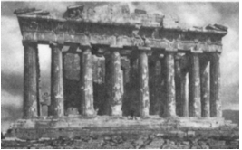 3. Die Vorderfront des Parthenon (Athen, 432 v. Chr.