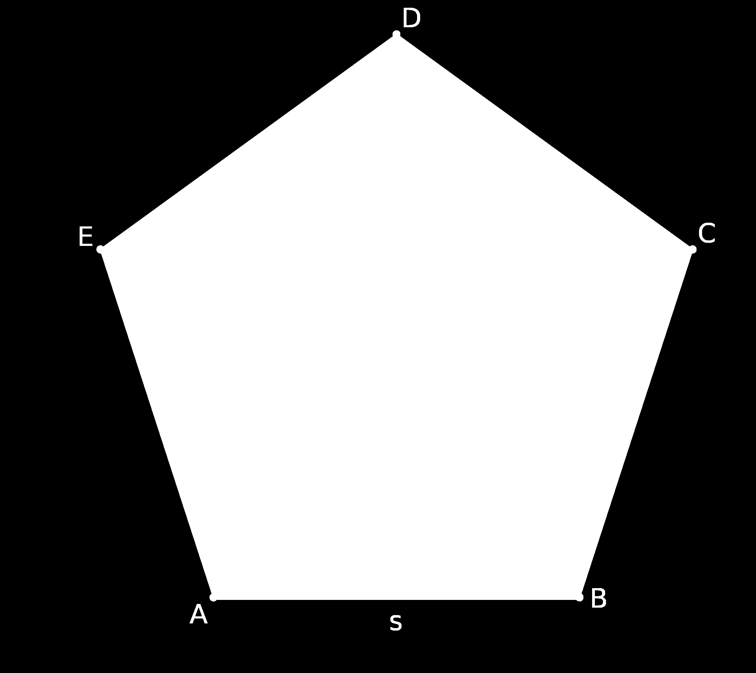 Beweis. Behauptung: (DAE) = (CAD) = (BAC) = 36 Abbildung 1.3: reguläres Fünfeck - Pentagramm Wir wissen, dass (DEA) = 108. Da das Dreieck gleichschenklig ist, folgt (DAE) = 180 108 2 = 36.