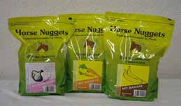 Zusatzfutter Horse Nuggets Setzen sie dieses Ergänzungsfuttermittel zur Belohnung beim Training oder ganz einfach als Leckerbissen zwischendurch ein.