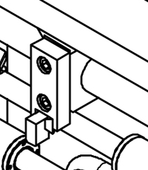 3. Montageanleitung 3.1 Montage auf ISO-Gabelträger - Untere Pratzen links HL und rechts HR abschrauben (Bild 4). - Das Zinkenverstellgerät im Punkt A anheben (Bild 4). - Den Block B (Bild.