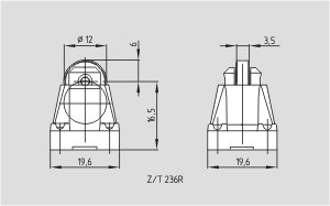 Maßzeichnung (Grundgerät) Maßzeichnung (Betätiger) K.A. Schmersal GmbH & Co.