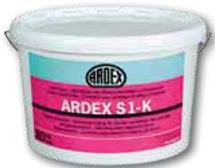 ABDICHTUNGEN 47 ARDEX S 1-K Dichtmasse ARDEX S 7 Flexible Dichtschlämme Abdichtung unter Fliesen und Platten. Erfüllt die Feuchtigkeitsbeanspruchungsklasse A, A0.