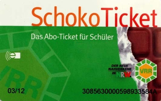 45 Schoko Ticket Die Stadt Düsseldorf übernimmt die notwendigen Fahrkosten, wenn der einfache Fußweg von der Wohnung bis zur