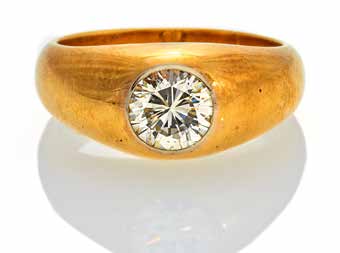 Bvlgari Victorian Goldring Rubin 0,50ct 14K 585er 12 Diamanten 0,08ct Brillanten VS G-H 