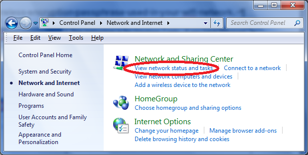 Anhang: Wie finden Sie Ihren Netzwerksicherheitsschlüssel Hinweis: Diese Anweisungen sind für Windows 7/Vista.