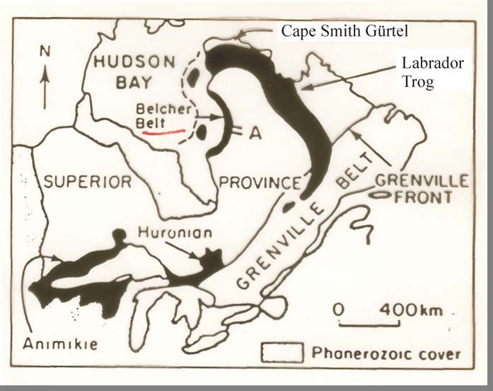 Circum-Superior fold belt (SE Kanada) Cape Cape Smith Belt