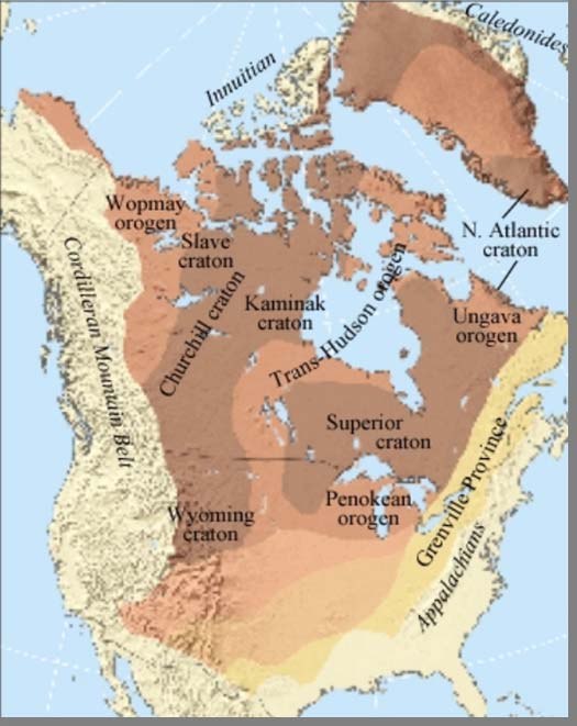 Proterozoische Terrane in Nordamerika http://www.odu.